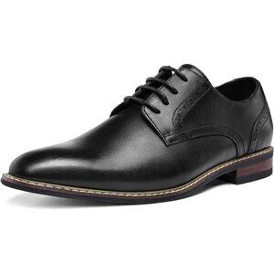 Men's Black Dress Shoes Formal Classic Business Lace up Oxford Shoes Wide Width